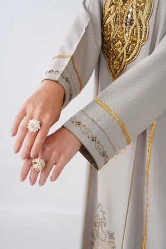 جلابية استقبال لون رمادي موديل WS6-148