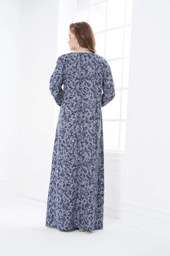 جلابية كشميري لون بترولي موديل SQ5-165