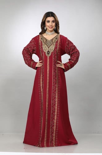 جلابية استقبال لون عودي موديل WS4-85