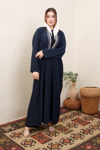 عباية مناسبات كحلي موديل MR-002