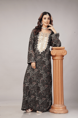 مخور اماراتي لون اسود من الكشمير والقطن موديل SX4-...