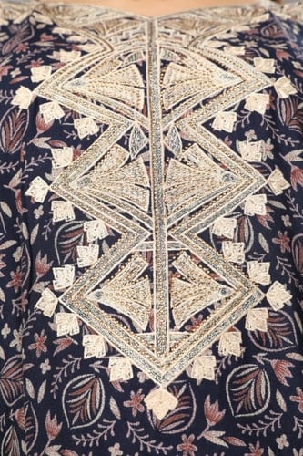 جلابية مخور اماراتي لون كحلي موديل SX4-03