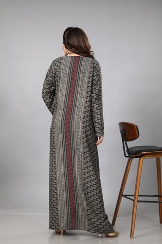 جلابية قطن ناعمه لون عودي علي زيتي موديل SQ4-81