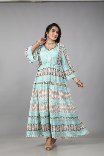 فستان استقبال لون رمادي من الحرير موديل KB-48