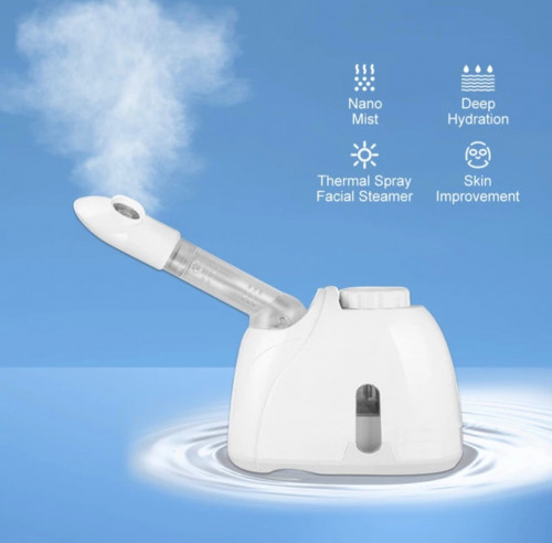 أر بيوتي جهاز بخاخ البخار للوجه محمول ابيض