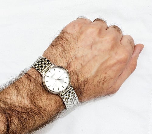 ساعة سيكو اليابانية انالوج كوارتز الرقيقة (Edg) ست...