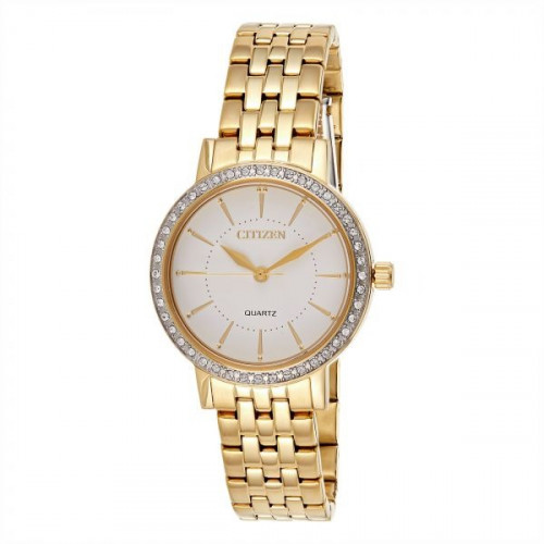 ساعة سيتزن اليابانية ستانلس ستيل انالوج كوارتز للن...