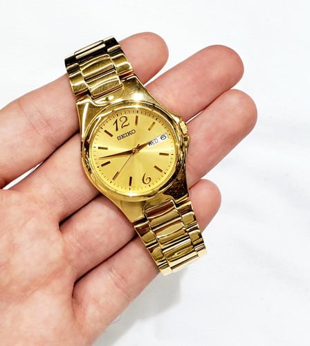 ساعة سيكو اليابانية انالوج كوارتز الرقيقة (Edg) بت...