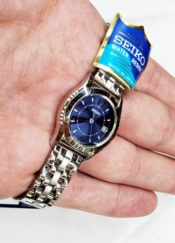 ساعة سيكو اليابانية انالوج كوارتز الرقيقة (Edg) ست...