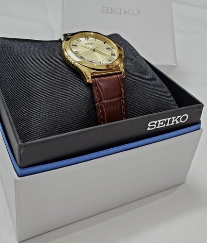 ساعة سيكو اليابانية انالوج كوارتز الرقيقة (Edg) بت...