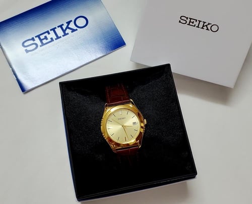 ساعة سيكو اليابانية انالوج كوارتز الرقيقة (Edg) بت...