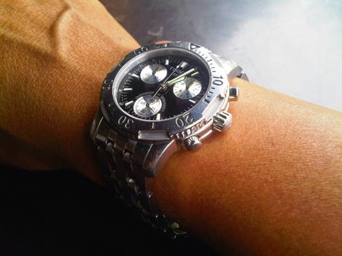 ساعة تيسوت السويسرية كرونو غراف - ستانلس ستيل للرج...