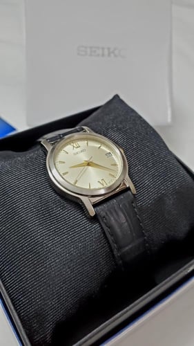 ساعة سيكو اليابانية انالوج كوارتز الرقيقة (Edg) بت...