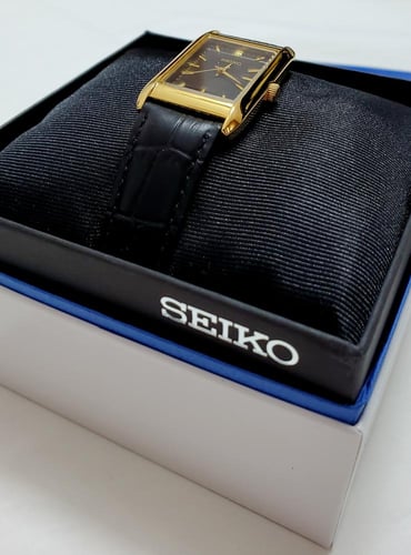 ساعة سيكو اليابانية انالوج كوارتز الرقيقة (Edg) مس...