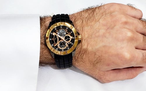 ساعة سيكو الرياضية LORD كرونو غراف كوارتز بسير بلا...