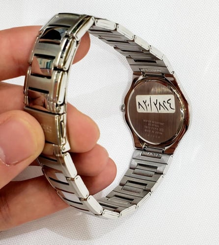 ساعة سيكو اليابانية المميزة انالوج كوارتز الرقيقة...