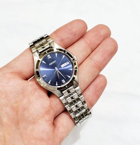 ساعة سيكو اليابانية انالوج كوارتز الرقيقة (Edg) بت...