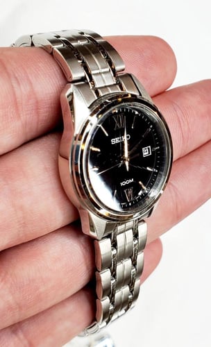 ساعة سيكو اليابانية انالوج كوارتز الرقيقة (Edg) ست...