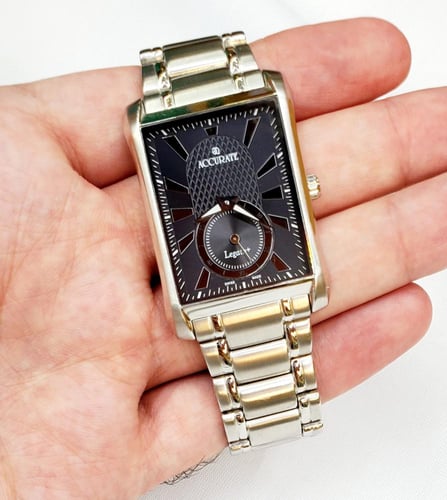 ساعة اكوريت السويسرية انالوج كوارتز ضد الخدش (SWIS...