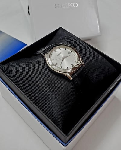 ساعة سيكو اليابانية انالوج كوارتز الرقيقة (Edg) بت...