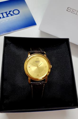 ساعة سيكو اليابانية انالوج كوارتز الرقيقة (Edg) جل...