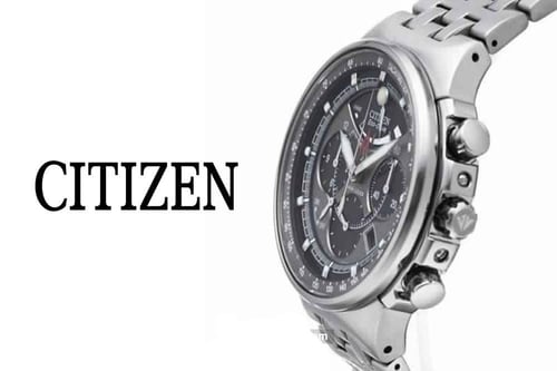 ساعة سيتيزن ايكو-درايف كرونوغراف مينا اسود وخفيفة...