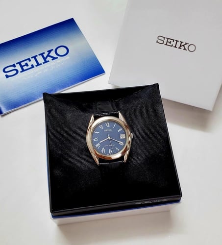 ساعة سيكو اليابانية انالوج كوارتز الرقيقة (Edg) بت...