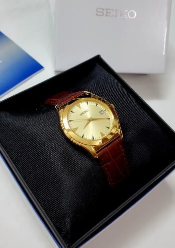 ساعة سيكو اليابانية انالوج كوارتز الرقيقة (Edg) بت...