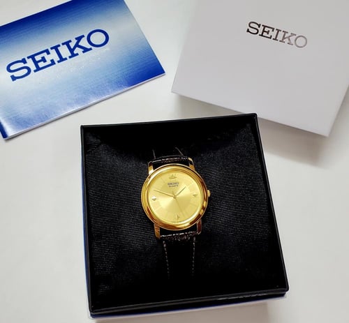 ساعة سيكو اليابانية انالوج كوارتز الرقيقة (Edg) جل...