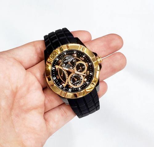 ساعة سيكو الرياضية LORD كرونو غراف كوارتز بسير بلا...