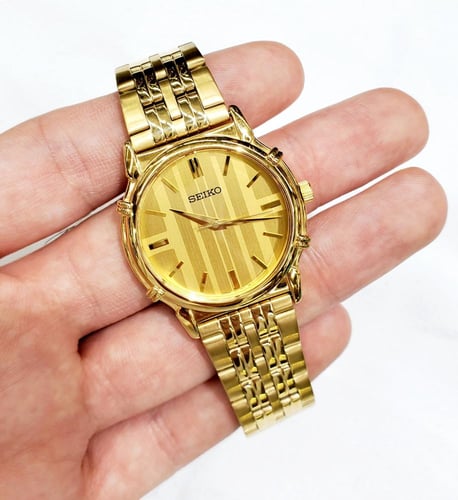 ساعة سيكو اليابانية انالوج كوارتز الرقيقة (Edg) ست...