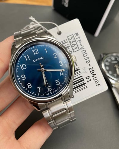 Casio Men's Analog Watch MTP-V005D-2B4 Silver Stai...