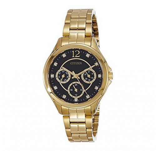Citizen Ladies' Quartz Gold Stainles Steel Strap W...