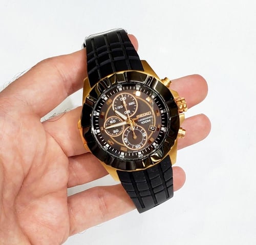 ساعة سيكو الرياضية LORD كرونو غراف كوارتز بسير بلا...