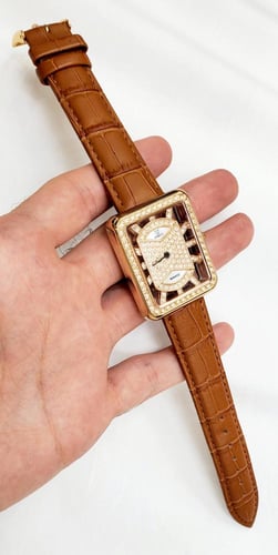 ساعة ماجستي السويسرية انالوج كوارتز( فصوص زركون )...