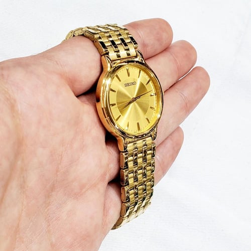 ساعة سيكو اليابانية انالوج كوارتز الرقيقة (Edg) ست...