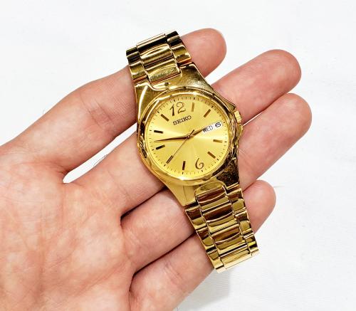 ساعة سيكو اليابانية انالوج كوارتز الرقيقة (Edg) بت...