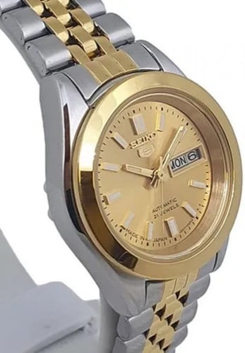 ساعة سيكو 5 اوتوماتيك اليابانية بتاريخين ستانلس ست...