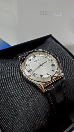 ساعة سيكو اليابانية انالوج كوارتز الرقيقة (Edg) بت...