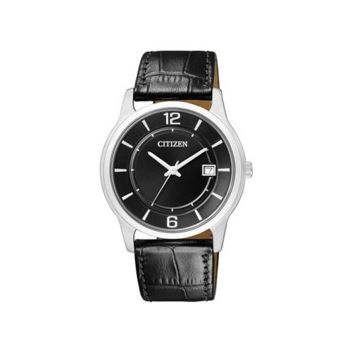 ساعة سيتزن جلد اليابانية بتاريخ انالوج كوارتز للرج...