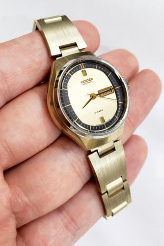 ساعة سيتيزن اليابانية اوتوماتيكية 21 جويلز ( المعر...