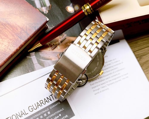 ساعة سيتزن اليابانية انالوج كوارتز بتاريخ ستانلس س...