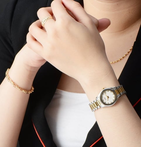 Ladies Citizen EU2664-59D Two Toned Swarovski Pear...