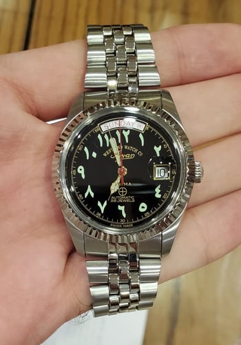 ساعة وست اند واتش اوتوماتيك بتاريخين ( ارقام عربي...