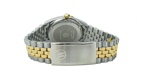 ساعة ويست اند واتش كو 25 مينا سوداء ثنائية اللون ل...