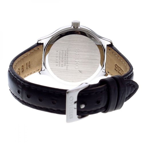 ساعة سيكو اليابانية انالوج كوارتز بتاريخ سير جلد ل...