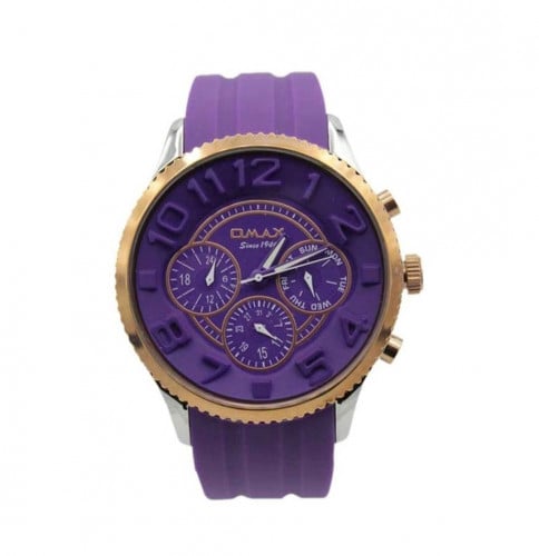 ساعة اومكس كوارتز كرونو بتاريخ - بسير نايلون ربر -...