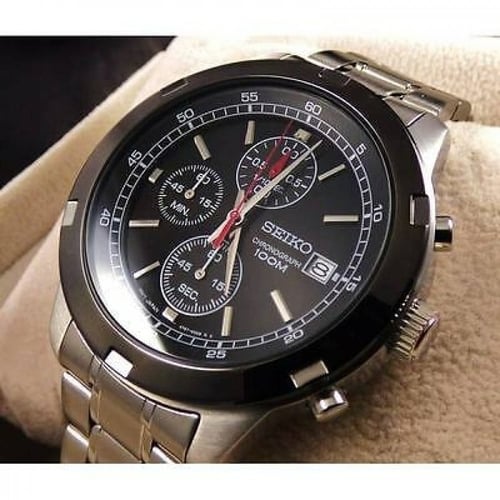 ساعة سيكو اليابانية الرياضية كرونو غراف كوارتز بتا...