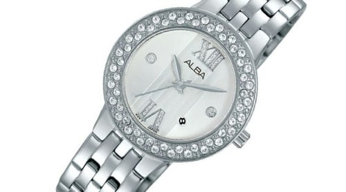 ساعة البا الكلاسيكية انالوج كوارتز ستانلس ستيل فضي...