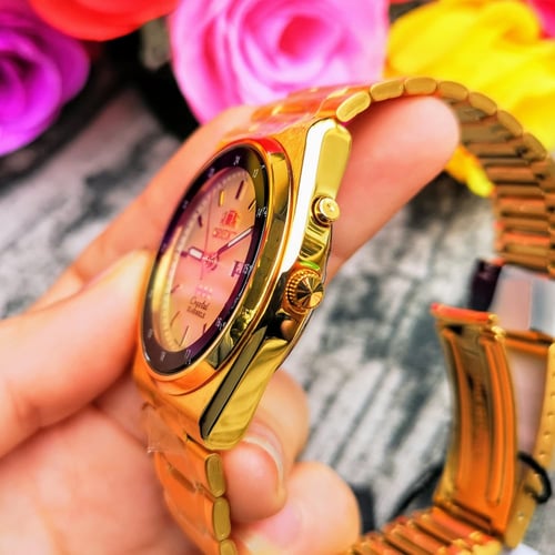 Orient Automatic Stainless Steel Golden Watch for...